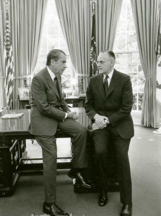 Richard Nixon y Earl Lauer